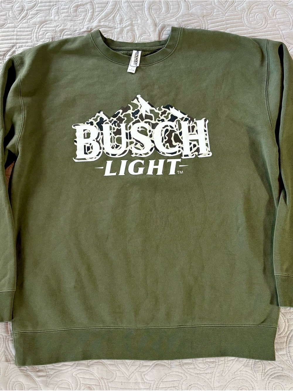 Men's Olive Crewneck Sweatshirt
